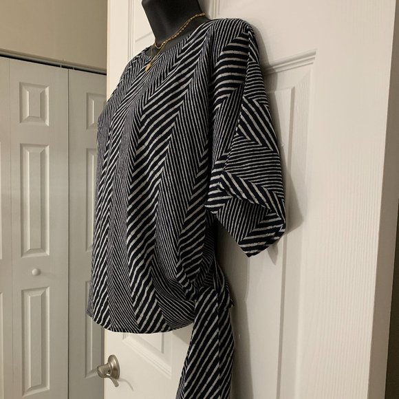 MICHAEL KORS Blue Top Blouse, Size M - Picture 14 of 15